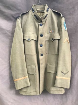 36th Texas Division Chemical Officer Coat Made In Paris