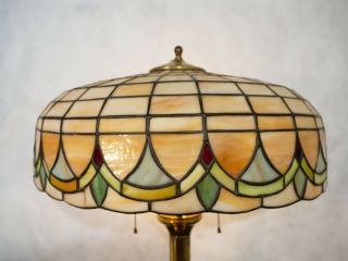 The Best Of Lamb Brothers,  Mosaic Lamp With Multi - Color Accents.  C.  1920