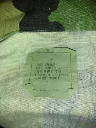 Army BDU Top With Medical Patch,  Captain Rank,  And American Flag 6
