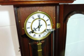 Old Wall Clock Regulator Wooden Clock Vintage Antique 12