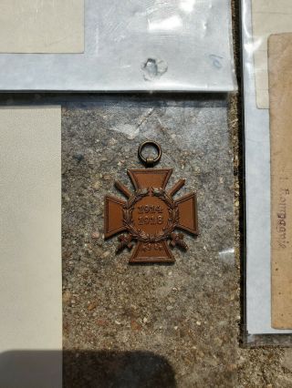 WW1 Iron Cross Medal/ Hindenburg Cross set with Letter and Envelope.  Great Item 5