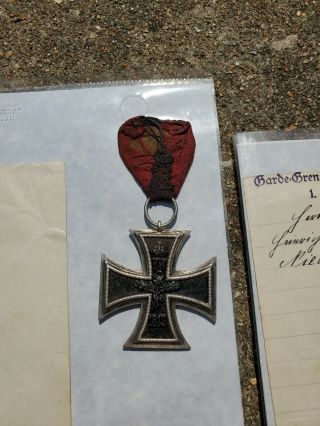 WW1 Iron Cross Medal/ Hindenburg Cross set with Letter and Envelope.  Great Item 7