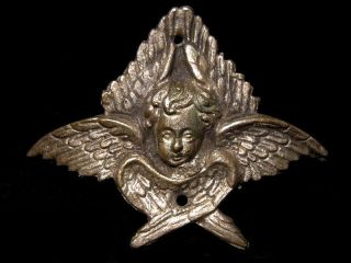 Very Rare Post Byzantine Silver Religious Angel Mount Decoration - Applique,