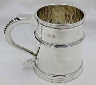 Vintage Britannia Standard Solid Sterling Silver 1/2 Pint Tankard Mug 264 Grams