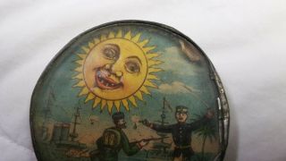 ANTIQUE Vintage WAR TIME Dexterity Puzzle Game Toy - SUN ' S EYES MOVE - Mirrored 4
