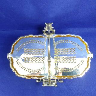 Victorian Biscuit Bun Warmer Cookie Box Antique English Silver Plate Over Copper 4