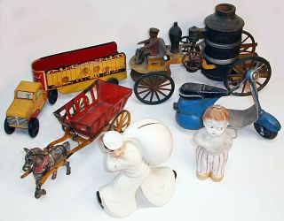 S P R I N G S A L E Toys Bank,  Cupie,  Fire Engine,  Circus Wagon,  Vespa & Cart