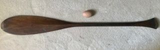 Antique 36” Model Or Trade Sign Maple Canoe Paddle,  C.  1880 - 1900s