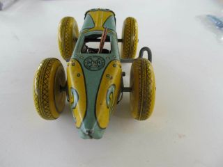 Marx Wind - up Midget Special Tin Toy Race Car & Driver 2