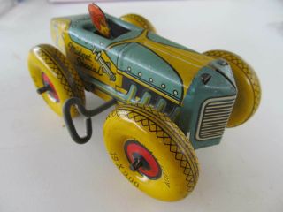 Marx Wind - up Midget Special Tin Toy Race Car & Driver 8