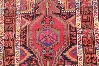 Pastel Color Geometric Tribal Zanjan Persian Area Rug Oriental Hand - Knotted 3x5