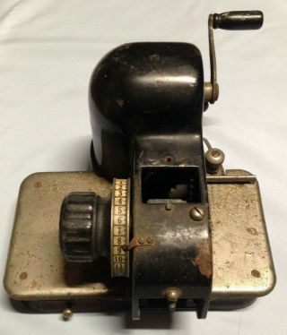 Antique Model Jr.  The Peerless Check Writer Todd Protectograph Co.