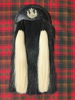Pre - Ww2 British Scottish Regiment Queens Own Cameron Highlanders Hair Sporran