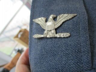 U.  S.  Air Force Blue Wool Officer ' s Jacket with COL Insignia,  Ribbons & Flight Su 6