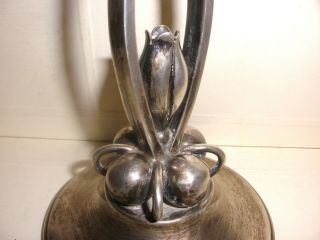 Rare Vintage sterling silver candlestick Durham Georg Jensen La Paglia Style 9.  5 3