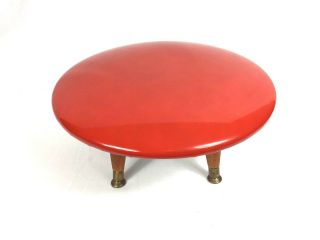 Vintage Retro Mid - Century Modern Foot Stool Telescope Furniture Co.  Great Cond.