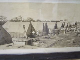 Yard Long Panoramic Photo LLanogrande Texas Army Military Camp WWI Field Bakery 6