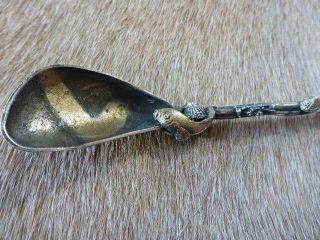 Gorham Narragansett combination olive fork/spoon.  Rare no.  278 w/gold wash 11 