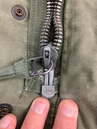 Vintage 50 ' s M51 Olive Green Military Army Field Jacket W/ Liner Sz Medium 4