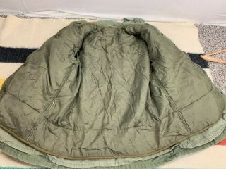 Vintage 50 ' s M51 Olive Green Military Army Field Jacket W/ Liner Sz Medium 6