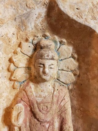 Chinese Northern Wei Dynasty Buddhist Brick 386 - 535 AD Timeline London 4