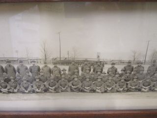 WWI YARD LONG PANORAMIC PHOTO CAMP CUSTER,  MICHIGAN US ARMY MILITARY 1918 7