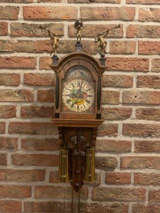 Vintage Dutch Wuba Warmink Friesian Wall Clock (schippertje,  8 Days Movement)