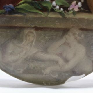 Antique KPM Royal Berlin Porcelain Plaque - Girl at Window NR PC 3