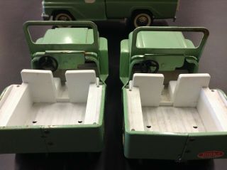 Vintage Tonka Truck Toy Set 1960s - 1970s Jeep Camper and Trailer 5