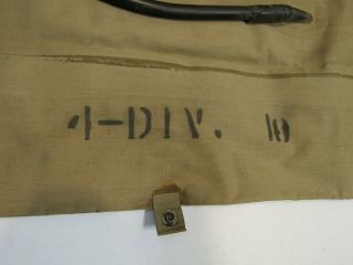 US WW2 USMC Navy Life Preserver Belt Inflatable Dated 1942 Marked 4th DIV 5