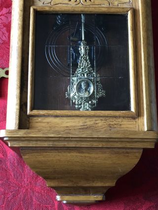 Westminster Chime Wall Clock with Ornate Pendulum & Key 4