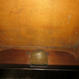 Antique Victorian Walnut Cylinder Roll Top Desk 12