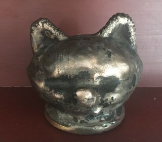 Metal Copper Toy Factory Industrial Mold - Vintage Cat/fox Doll Head
