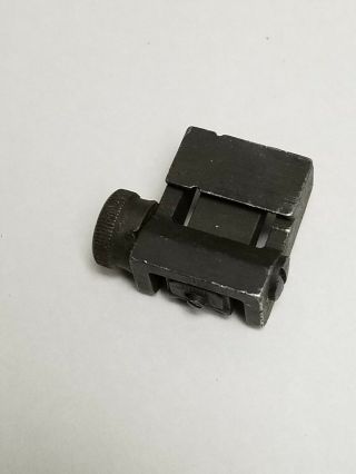 US GI M1 CARBINE REAR SIGHT MILLED MARKED 