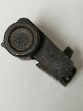 US GI M1 CARBINE REAR SIGHT MILLED MARKED 