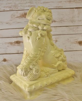 1979 JARU Ceramic Foo Dog Chinese Guardian Lion Statue 2 Large Figures 2