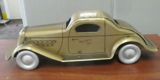 Vintage WOLVERINE THE MYSTERY CAR PUSH WIND CAR Wood Wheels w/ORIG BOX 3