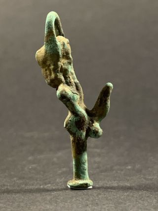 Ancient Roman Bronze Erotic Phallic Statuette Amulet Circa 100 - 200ad