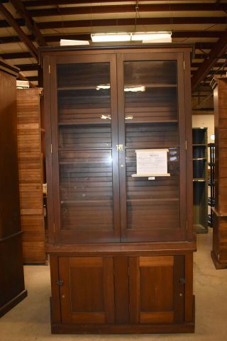 Vintage Wood Display Cabinet From Detroit Observatory University Of Michigan