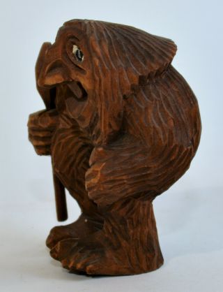 Scandinavian Danish Mid Century Modern Stig Sandqvist Troll Wood Carving VTG Art 4