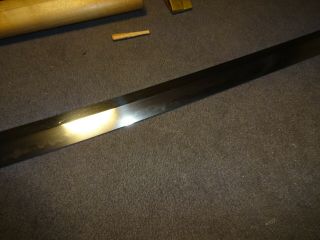 K03 Japanese sword wakizashi shirosaya mountings 