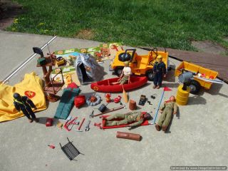 1974 Kenner General Mills Boy Scout Play Set / Figures,  Jeep,  Weather Station