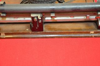 Antique 19th Century Early Typewriter In Walnut Box 1800 ' s 1539 7