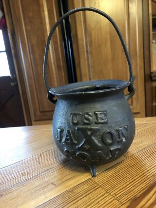 Jaxon Soap Cast Iron Advertisement Bucket