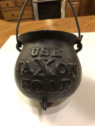 Jaxon Soap Cast Iron Advertisement Bucket 2