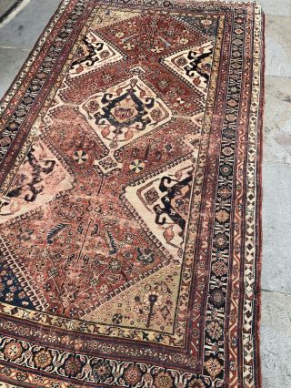Antique Persian Carpet Rug Oriental Floral Vintage