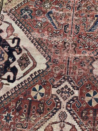 Antique Persian Carpet Rug Oriental Floral Vintage 4