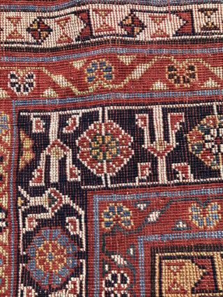 Antique Persian Carpet Rug Oriental Floral Vintage 7