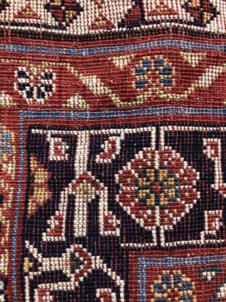 Antique Persian Carpet Rug Oriental Floral Vintage 8
