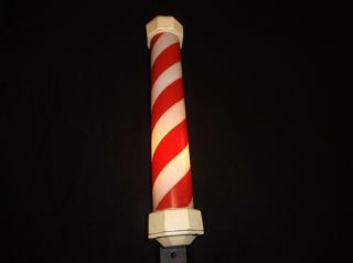 Antique Vintage Lighted Barber Shop Pole Barbers Advertising Poles Old